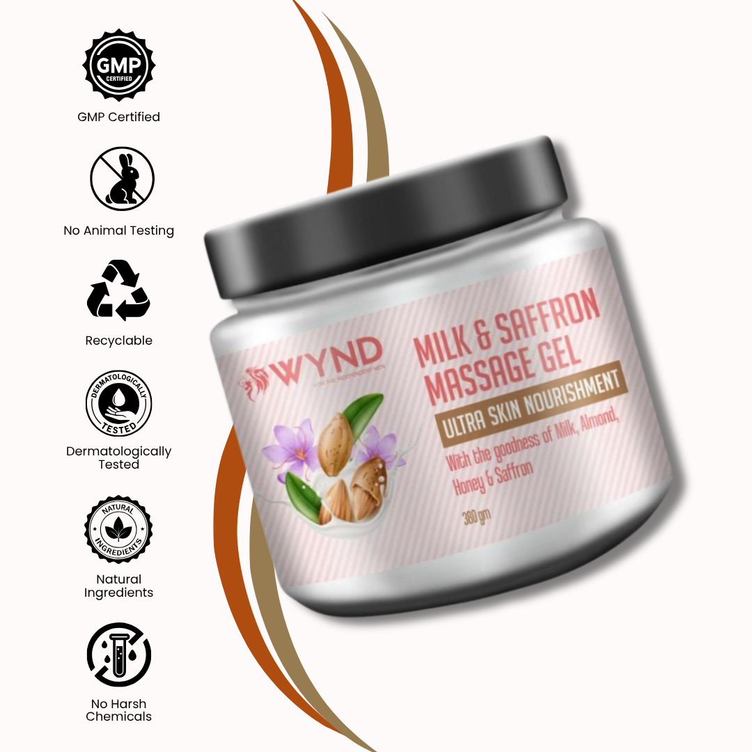 Milk and Saffron Massage Gel