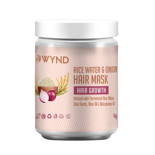 Rice Water and Onion Hair Mask