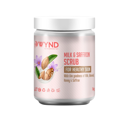 Milk and Saffron Scrub