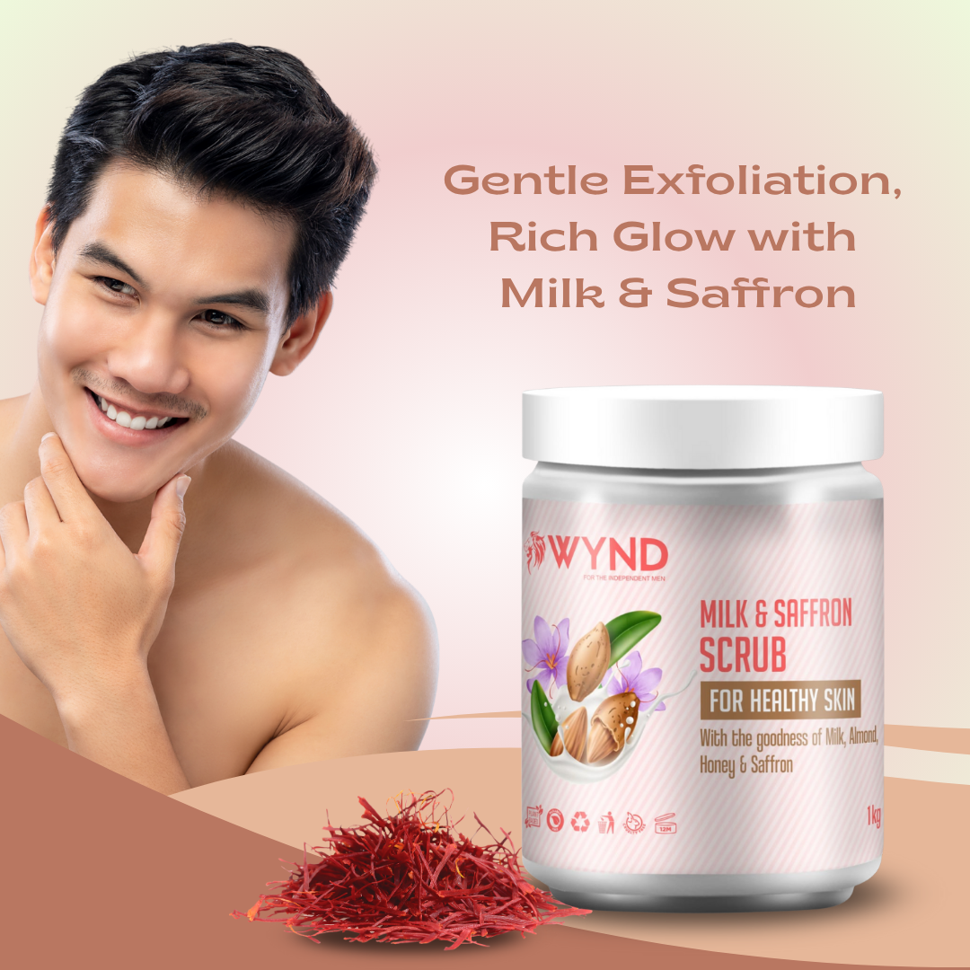 Milk and Saffron Scrub