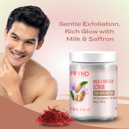Milk and Saffron Scrub