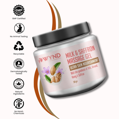 Milk and Saffron Massage Gel