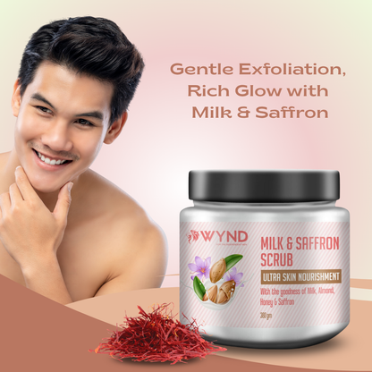 Milk and Saffron Scrub