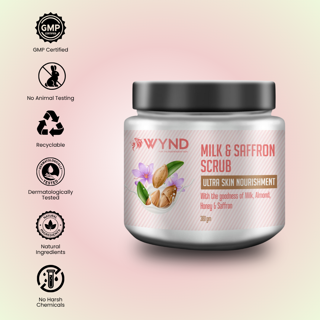 Milk and Saffron Scrub